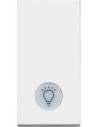 BTICINO Бутон с LED индикация на 230V и символ лампа 1 мод. 10A цвят Бял /блистер/ Classia - RW4043 - Цена | LEDs4economy