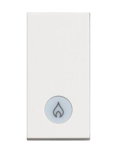 Еднополюсен ключ с LED индикация и символ отопление 1 мод. 16A цвят Бял /блистер/ Classia Bticino