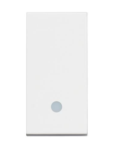 Бутон с LED индикация 1 мод. 10A цвят Бял /блистер/ Classia Bticino