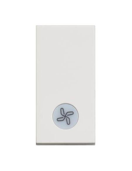 Еднополюсен ключ с LED индикация и символ вентилатор 1 мод. 10A цвят Бял /блистер/ Classia Bticino