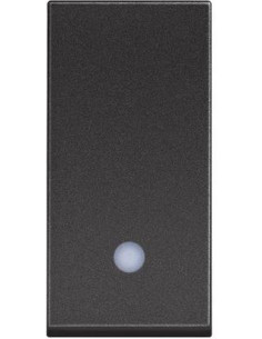 BTICINO Кръстат ключ с LED индикация 1 мод. 10A цвят Черен /блистер/ Classia - RG4004L - Цена | LEDs4economy