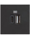 BTICINO Розетка 2xUSB за зареждане тип A+C 3A 15W 2 мод. цвят Черен /блистер/ Classia - RG4287C2 - Цена | LEDs4economy