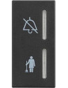 BTICINO Светлинен индикатор почисти/не безпокой 1 мод. цвят Черен Classia /до изчерпване/ - RG4373H - Цена | LEDs4economy