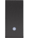 BTICINO Девиаторен ключ с LED индикация 1 мод. 10A цвят Черен /блистер/ Classia - RG4003L - Цена | LEDs4economy