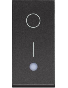 BTICINO Бойлерен ключ 2P 1 мод. 16A с LED индикация цвят Черен /блистер/ Classia - RG4002L - Цена | LEDs4economy