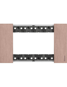 BTICINO Рамка 4 мод. метална цвят Мед (Copper) Living Now - KA4804ZM - Цена | LEDs4economy