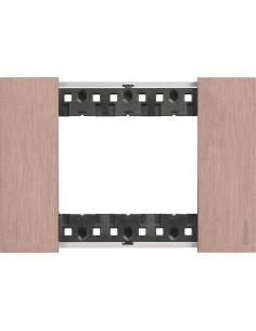BTICINO Рамка 3 мод. метална цвят Мед (Copper) Living Now - KA4803ZM - Цена | LEDs4economy