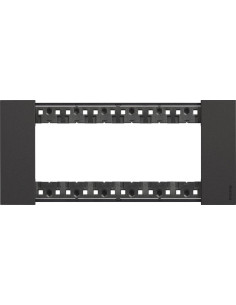 BTICINO Рамка 6 мод. цвят Черен (Black) Living Now - KA4806KG - Цена | LEDs4economy