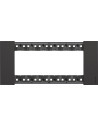 BTICINO Рамка 6 мод. цвят Черен (Black) Living Now - KA4806KG - Цена | LEDs4economy