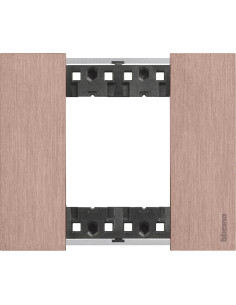 BTICINO Рамка 2 мод. метална цвят Мед (Copper) Living Now - KA4802ZM - Цена | LEDs4economy