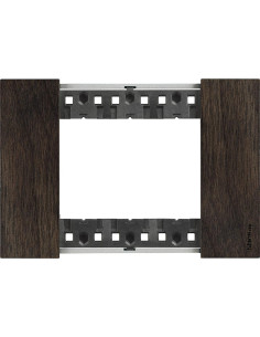 BTICINO Рамка 3 мод. дървена цвят Орех (Walnut) Living Now - KA4803LG - Цена | LEDs4economy