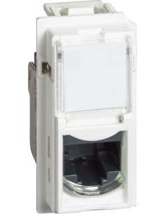 BTICINO Розетка RJ45 cat.6 UTP конектор toolless IDC 1 мод. цвят Бял Living Now - KW4279C6 - Цена | LEDs4economy