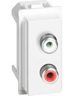 BTICINO Розетка RCA аудио 1 мод. цвят Бял Living Now - KW4269R - Цена | LEDs4economy