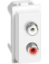 BTICINO Розетка RCA аудио 1 мод. цвят Бял Living Now - KW4269R - Цена | LEDs4economy