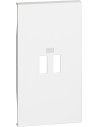 BTICINO Лицев панел за USB розетка тип 2xA/2xC/A+C 2 мод. цвят Бял Living Now - KW12C - Цена | LEDs4economy