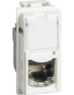 BTICINO Розетка RJ45 cat.6A UTP конектор toolless IDC 1 мод. цвят Бял Living Now - KW4279C6A - Цена | LEDs4economy