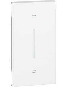 BTICINO Лицев панел за бутон за щори 2 мод. цвят Бял Living Now - KW05M2 - Цена | LEDs4economy