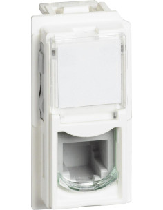 BTICINO Розетка телефонна RJ11 1 мод. цвят Бял Living Now - KW4258RJ11 - Цена | LEDs4economy