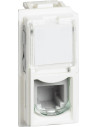 BTICINO Розетка телефонна RJ11 1 мод. цвят Бял Living Now - KW4258RJ11 - Цена | LEDs4economy