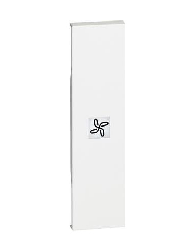 KW01RN Лицев панел за ключ за вентилатор със символ "вентилатор" 1 мод. цвят Бял LNow Bticino с Netatmo