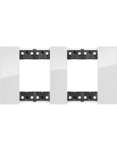 BTICINO Рамка 2x2 мод. цвят Лед (Ice) Living Now - KA4802M2DW - Цена | LEDs4economy