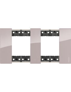 BTICINO Рамка 2x2 мод. цвят Аура (Aura) Living Now - KA4802M2DM - Цена | LEDs4economy