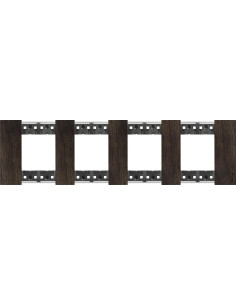 BTICINO Рамка 4x2 мод. дървена цвят Орех (Walnut) Living Now - KA4802M4LG - Цена | LEDs4economy