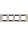 BTICINO Рамка 4x2 мод. цвят Илюзия (Optic) Living Now - KA4802M4MM - Цена | LEDs4economy