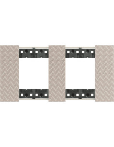 BTICINO Рамка 2x2 мод. цвят Илюзия (Optic) Living Now - KA4802M2MM - Цена | LEDs4economy