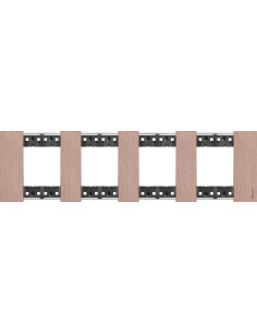 BTICINO Рамка 4x2 мод. метална цвят Мед (Copper) Living Now - KA4802M4ZM - Цена | LEDs4economy