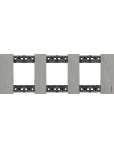 BTICINO Рамка 3x2 мод. метална цвят Стомана (Steel) Living Now - KA4802M3ZG - Цена | LEDs4economy