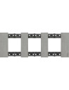 BTICINO Рамка 3x2 мод. метална цвят Стомана (Steel) Living Now - KA4802M3ZG - Цена | LEDs4economy