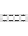 BTICINO Рамка 4x2 мод. цвят Лед (Ice) Living Now - KA4802M4DW - Цена | LEDs4economy