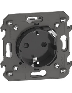 BTICINO Контакт ШУКО 2P+E 16A + USB тип C 1.5A 7.5W с носеща рамка 2 мод. цвят Черен Living Now - KG4141USB - Цена | LEDs4econom
