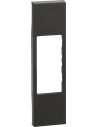 BTICINO Лицев панел за единични розетки RJ45/LED лампа K4381/тонколони/RCA 1 мод. цвят Черен Living Now - KG07 - Цена | LEDs4eco