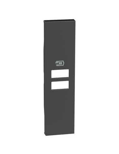 Лицев панел за USB розетка тип 2xA/2xC/A+C 1 мод. цвят Черен Living Now Bticino