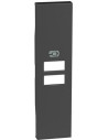 BTICINO Лицев панел за USB розетка тип 2xA/2xC/A+C 1 мод. цвят Черен Living Now - KG13C - Цена | LEDs4economy