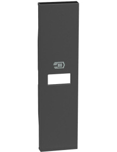 BTICINO Лицев панел за USB розетка тип C Power Delivery 1 мод. цвят Черен Living Now - KG11C - Цена | LEDs4economy