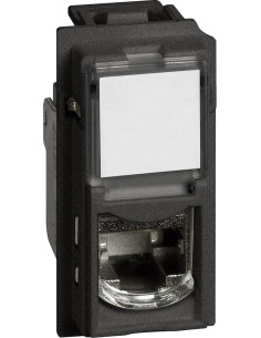 BTICINO Розетка RJ45 cat.6A STP конектор toolless IDC 1 мод. цвят Черен Living Now - KG4279C6AS - Цена | LEDs4economy