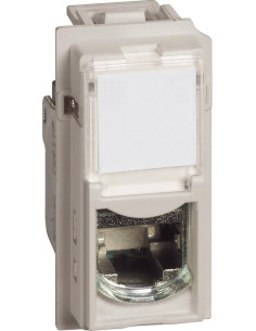 BTICINO Розетка RJ45 cat.6A STP конектор toolless IDC 1 мод. цвят Крем Living Now - KM4279C6AS - Цена | LEDs4economy