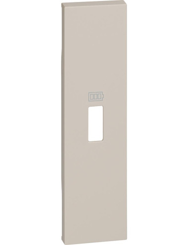 KM10C Лицев панел за USB розетка тип A или C 1 мод. цвят Крем Living Now Bticino