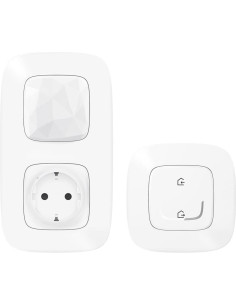 Netatmo Стартов пакет Smart Valena Allure Бял (Свързан контакт с Gateway + Master ключ безжичен) с рамки - 752596 - Цена | LEDs4
