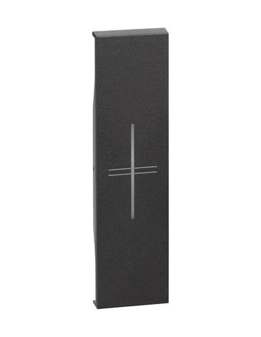 KG32 Лицев панел за Smart ключ за щори 1 мод. цвят Черен LNow Bticino с Netatmo