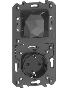 Netatmo Стартов пакет Smart - Свързан контакт с Gateway 2+2 мод. + Master ключ БЕЗжичен "Излизам/Прибирам се", цвят Черен LNow -