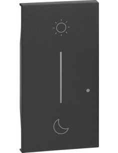 Netatmo Лицев панел за Smart сценариен ключ "Събуждам се/Заспивам" 2 мод. цвят Черен Bticino - KG41M2 - Цена | LEDs4economy