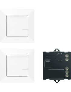 Netatmo Комплект ДЕВИАТОРНА инст-я включващ микромодул и 2х БЕЗжични ключа Smart Valena Life Бял с рамки Legrand - 752150 - Цена