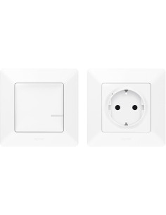 Netatmo Комплект СВЪРЗАН КОНТАКТ управляван от БЕЗжичен ключ Smart Valena Life Бял с рамки - 752154 - Цена | LEDs4economy