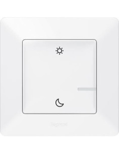 Netatmo Сценариен ключ БЕЗжичен събуждане/заспиване Smart Valena Life Бял с рамка Legrand - 752189 - Цена | LEDs4economy