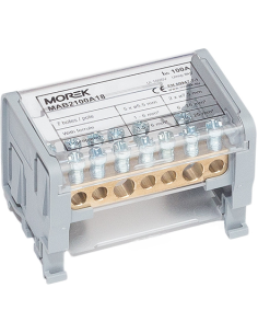 MOREK Разпределителен клемен блок Moblock 2P 100A-7 2x25 + 5x6mm² - MAB2100A18 - Цена | LEDs4economy