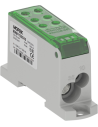MOREK Разпределителен клемен блок ЗЕЛЕН 1P 135A OJL135A вх. Al/Cu 1x10/1x35 изх. 2x10/4x16mm² - MAB1135G10 - Цена | LEDs4economy